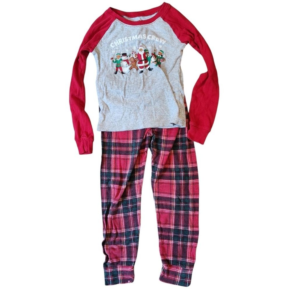 PJ Place by The Children's Place Long Sleeve "Christmas Crew" Pajamas Size 6